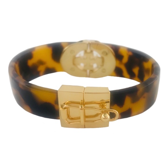TORY BURCH• Tortoise Logo Bracelet - Picture 5 of 9